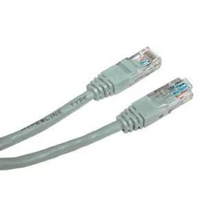 Cat.5e, RJ45 M-1m, ungeschirmt, CCA, grau, economy